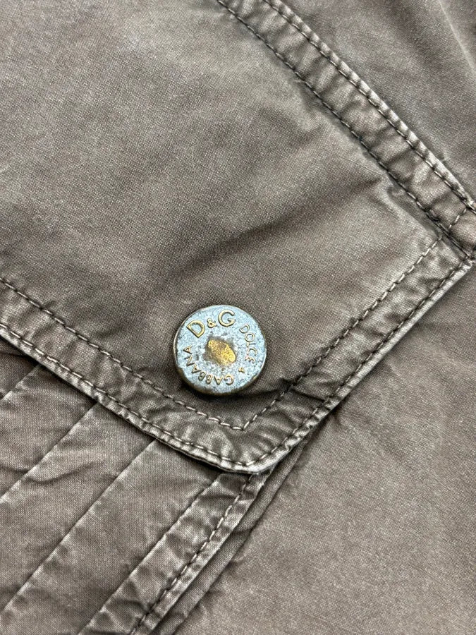 SS2004 Dolce & Gabbana Brown Cozy Cargo Shorts - Image 8