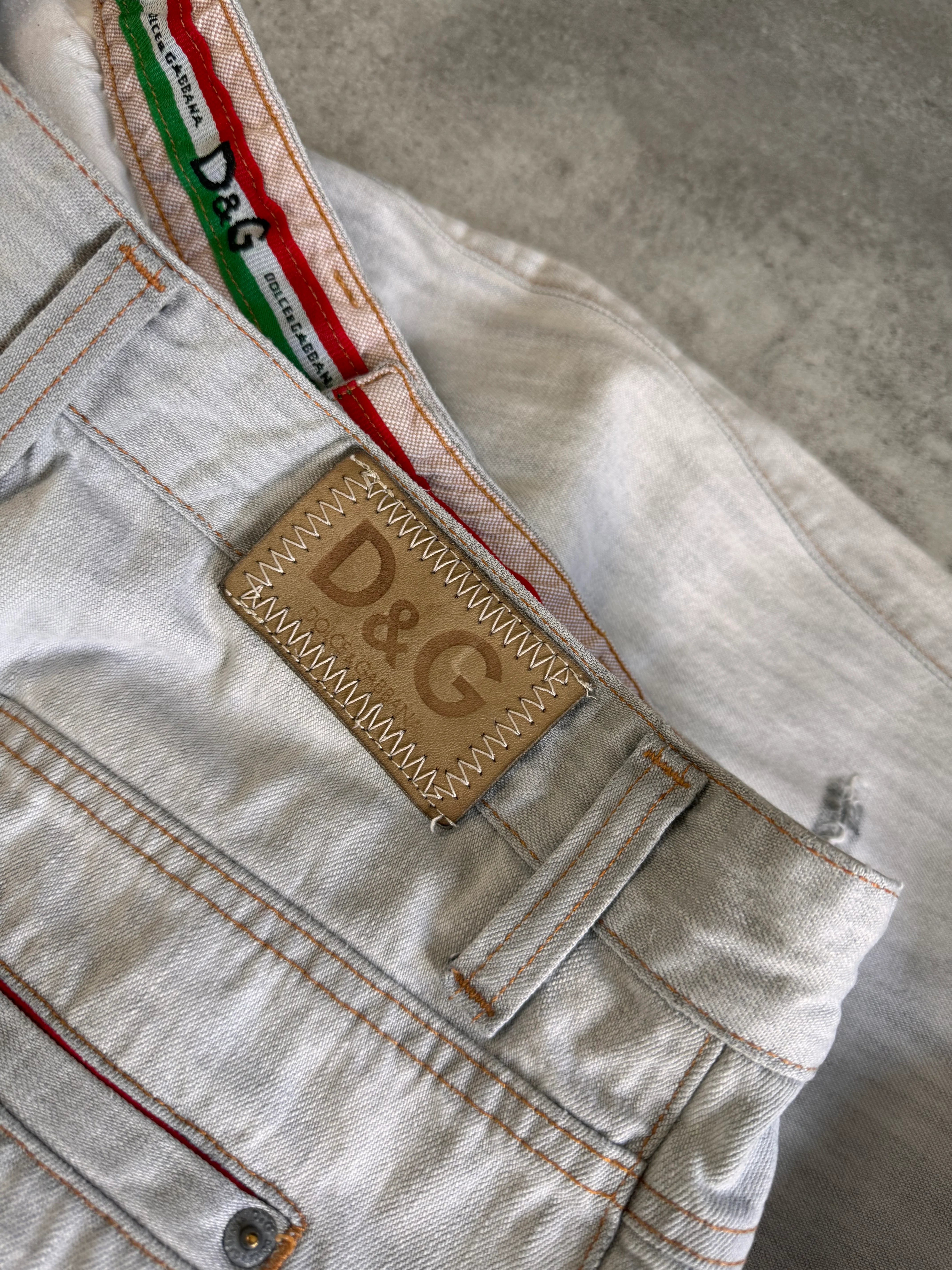 SS2004 Dolce & Gabbana Double Back Pockets Jeans - Image 5