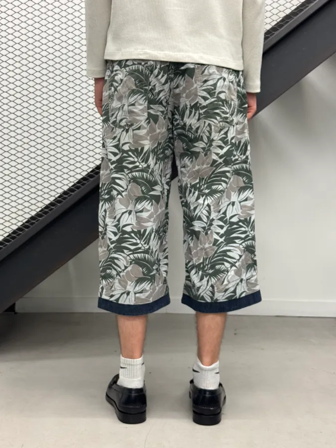 SS2004 Dolce & Gabbana Jungle Floral Hybrid Denim Shorts - Image 4