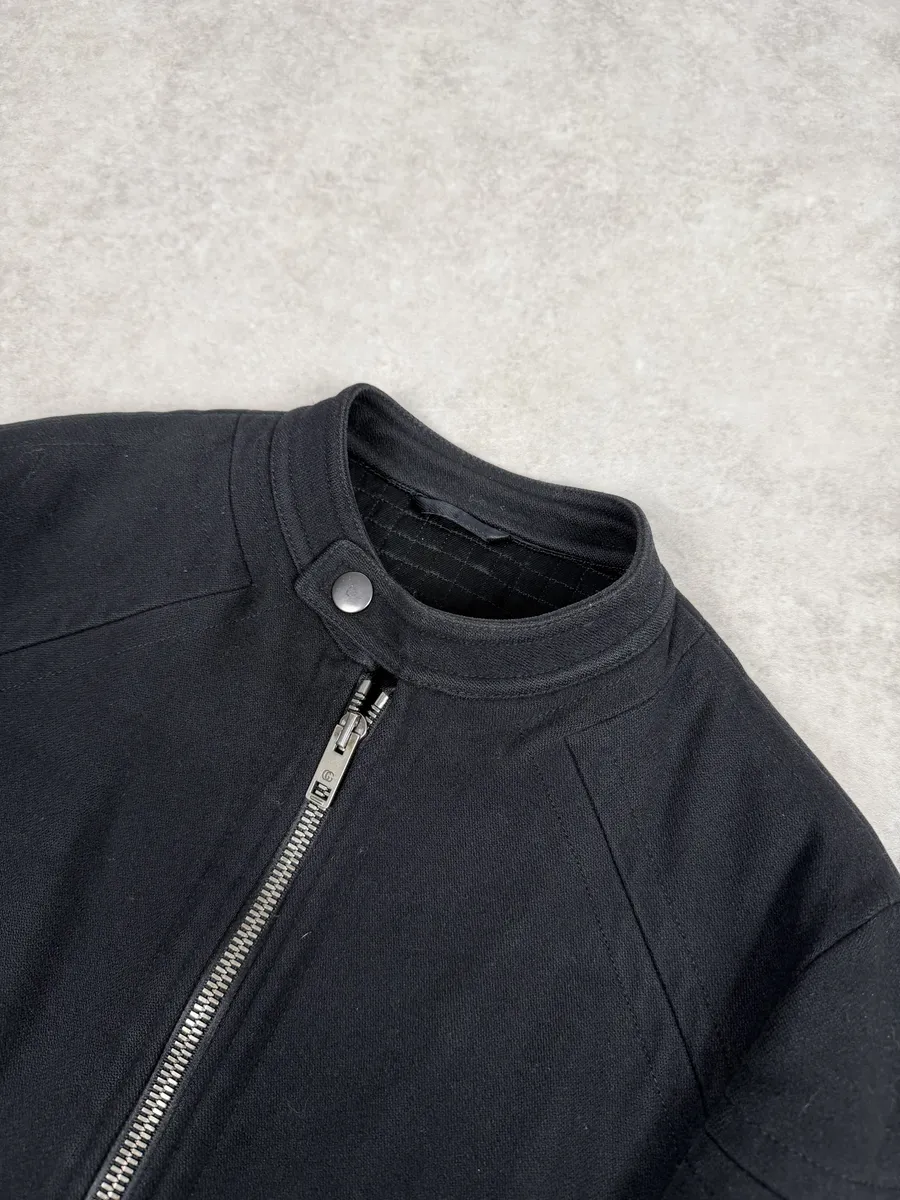 SS2004 Gucci Black Minimalist Biker Jacket - Image 7