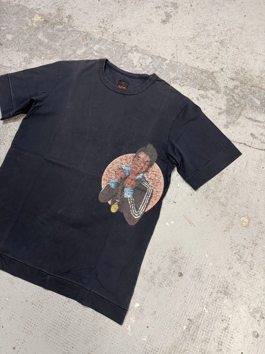 SS2004 Y-3 Saeko Tsumura Heroes Black T-Shirt - Image 2