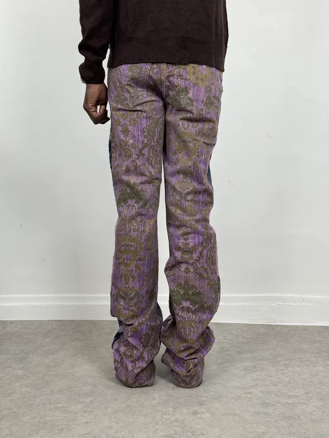 SS2005 Cavalli Peninsula Pink Velvet Pants - Image 4