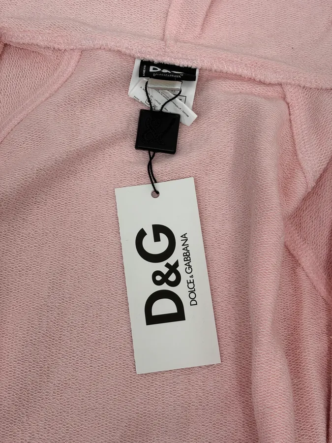 SS2005 Dolce & Gabbana Hawaian Faded Pink Zip-up Hoodie - Image 12