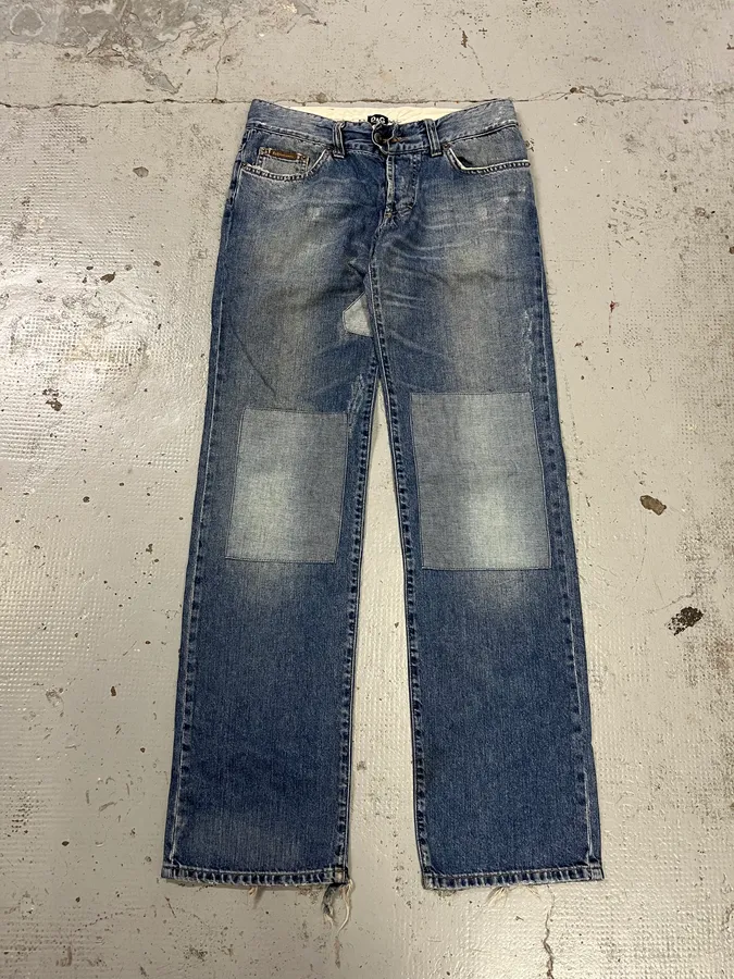 SS2005 Dolce & Gabbana I Love Denim Blue Denim Jeans - Image 5