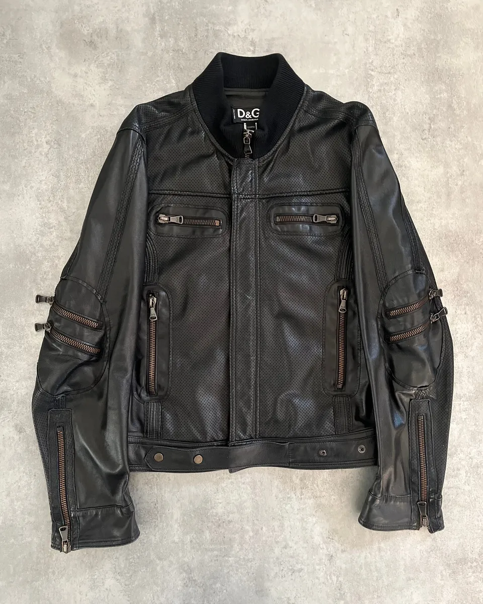 SS2005 Dolce & Gabbana Milano Commando Leather Jacket