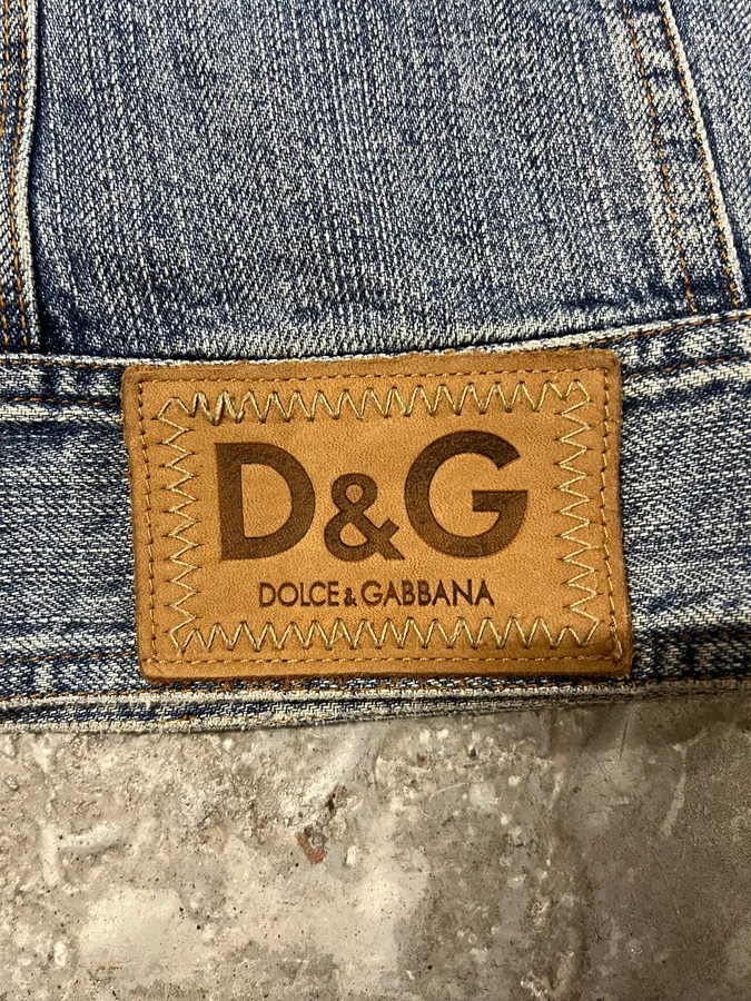 SS2005 Dolce & Gabbana Racer Denim Jacket - Image 8