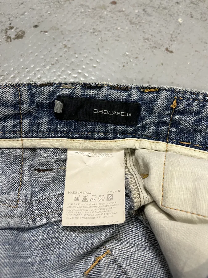 SS2005 Dsquared2 DCDC Multi Belt Loop Blue Jeans - Image 12