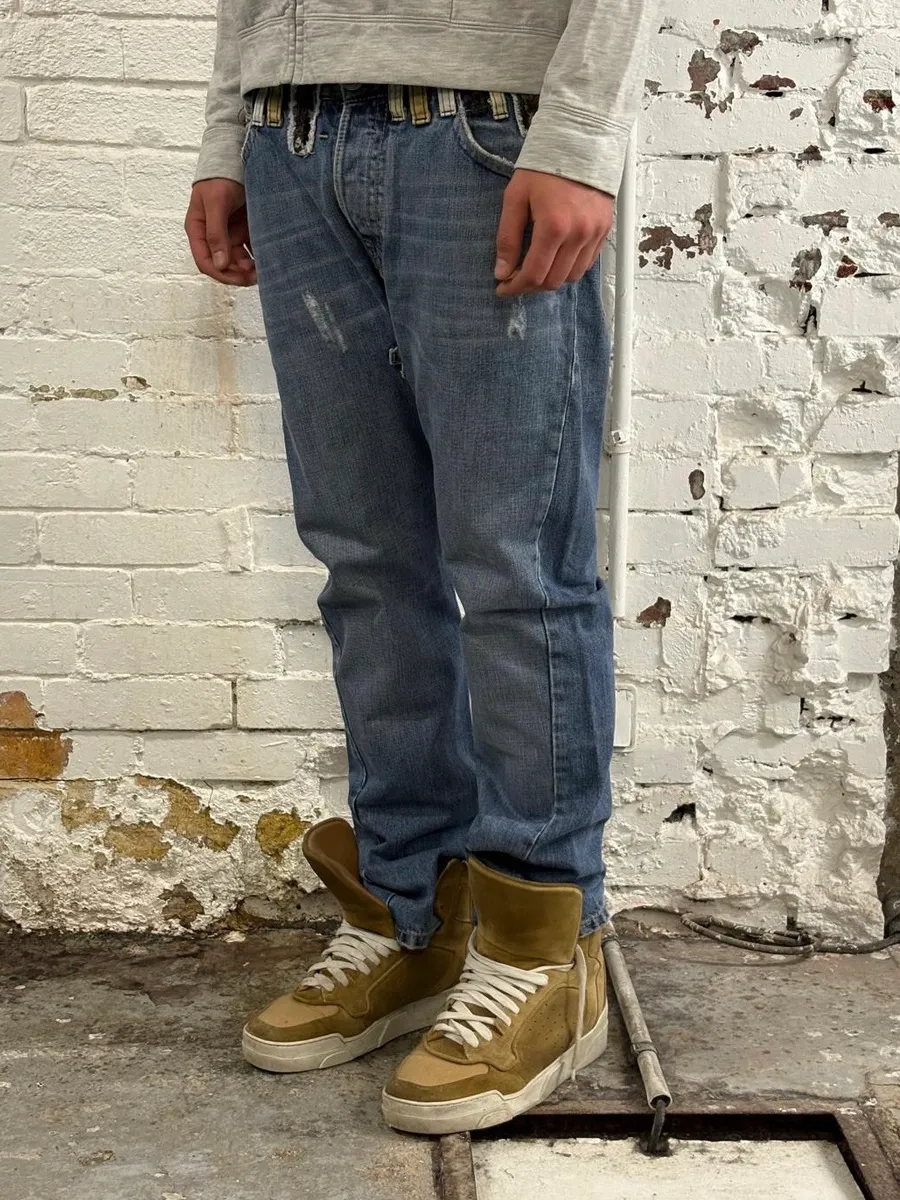 SS2005 Dsquared2 DCDC Multi Belt Loop Blue Jeans - Image 4