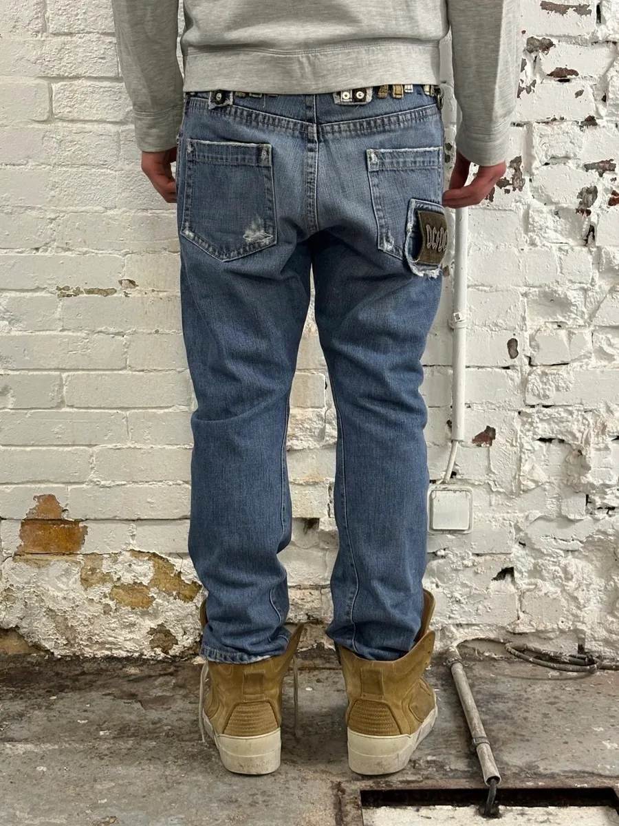 SS2005 Dsquared2 DCDC Multi Belt Loop Blue Jeans - Image 5