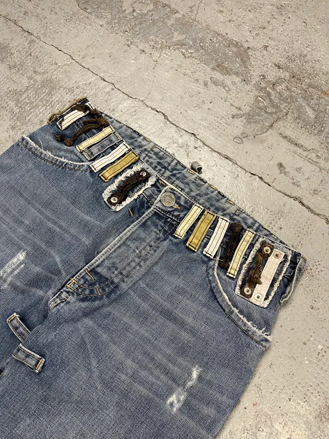 SS2005 Dsquared2 DCDC Multi Belt Loop Blue Jeans - Image 7