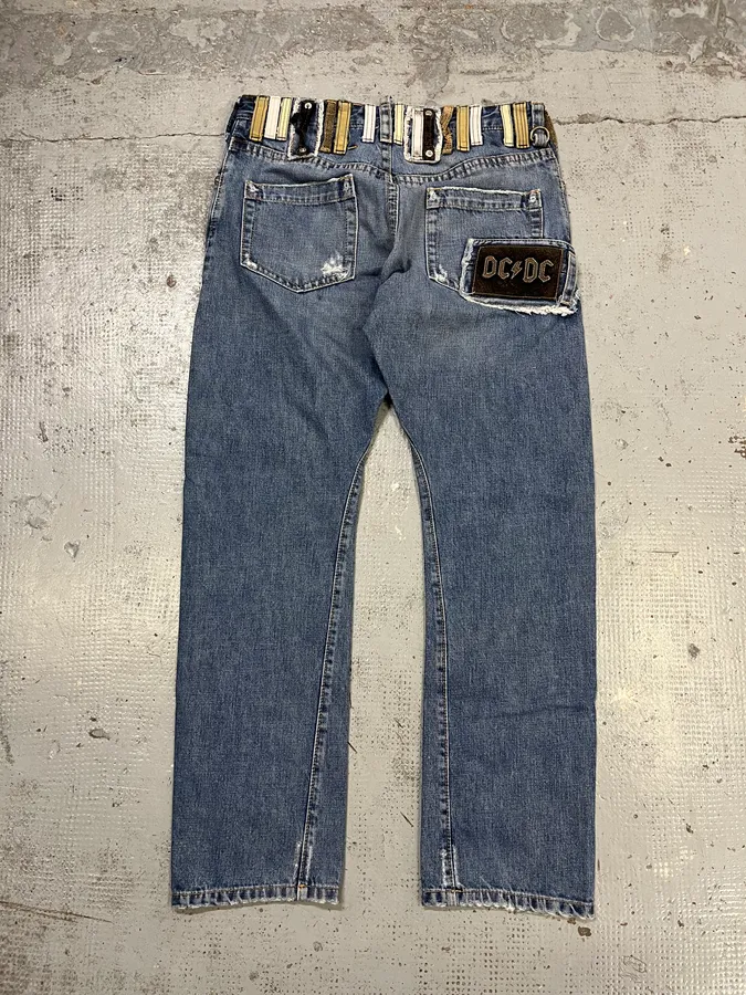 SS2005 Dsquared2 DCDC Multi Belt Loop Blue Jeans - Image 9