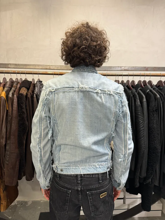 SS2005 Maison Margiela x H&M Reversed Denim Jacket Re-Edition - Image 3
