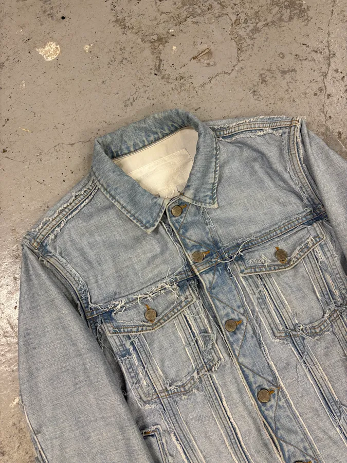 SS2005 Maison Margiela x H&M Reversed Denim Jacket Re-Edition - Image 5