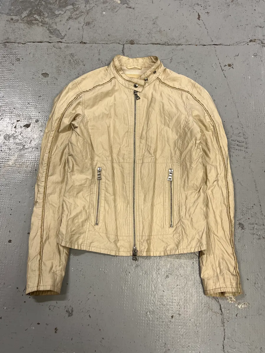 SS2005 Prada Technical Beige Nylon Linea Rossa Jacket - Image 4