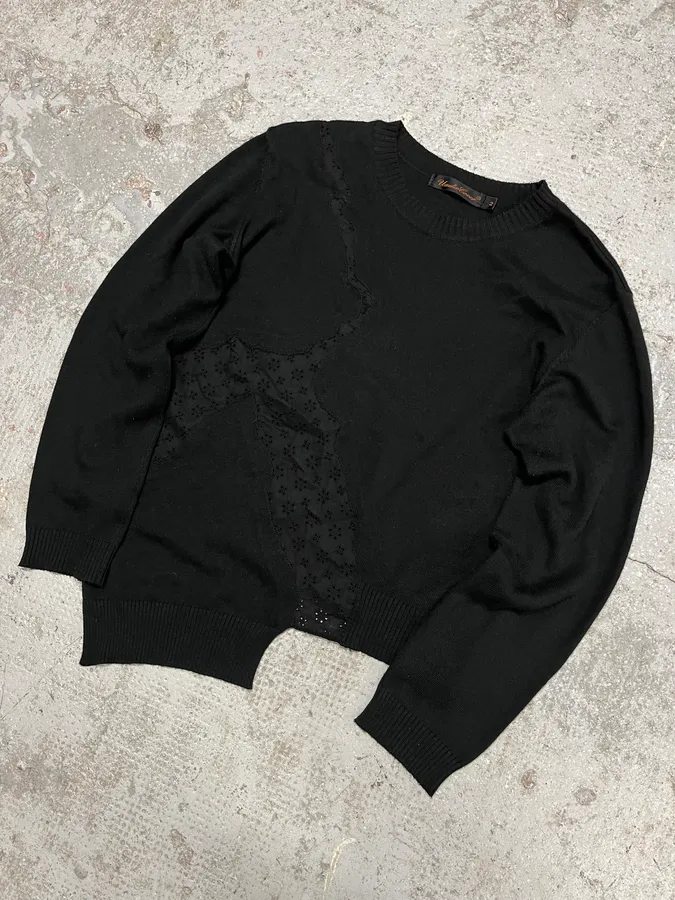 SS2005 Undercover Asymmetrical Restored Sweater - Image 3