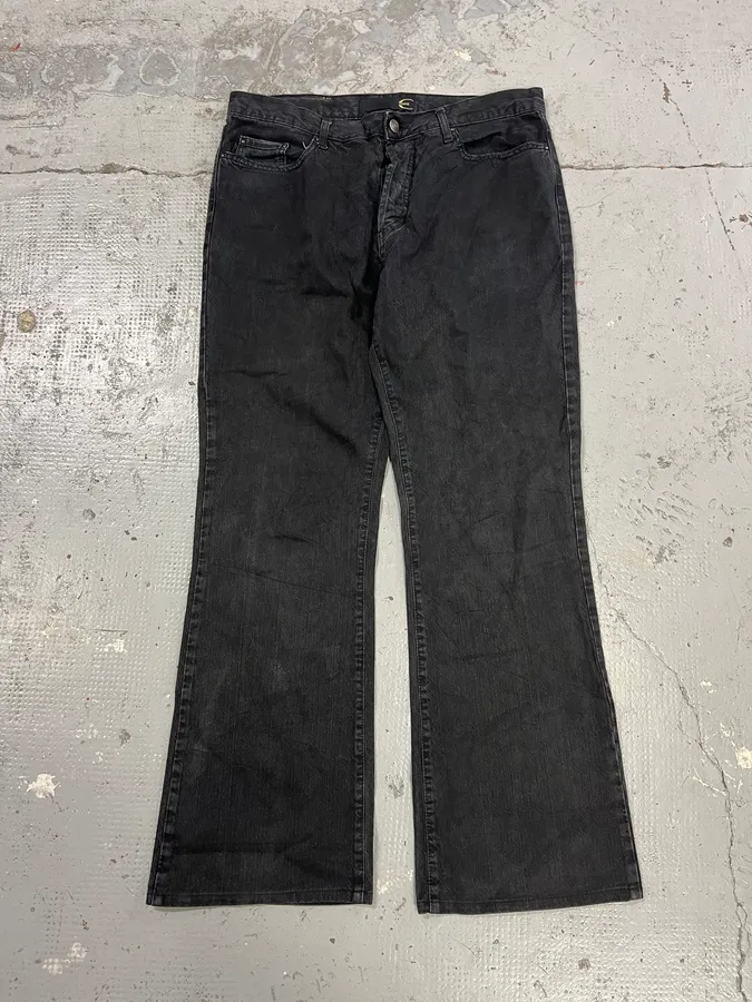 SS2006 Cavalli Black Cozy Straight Denim Jeans - Image 5