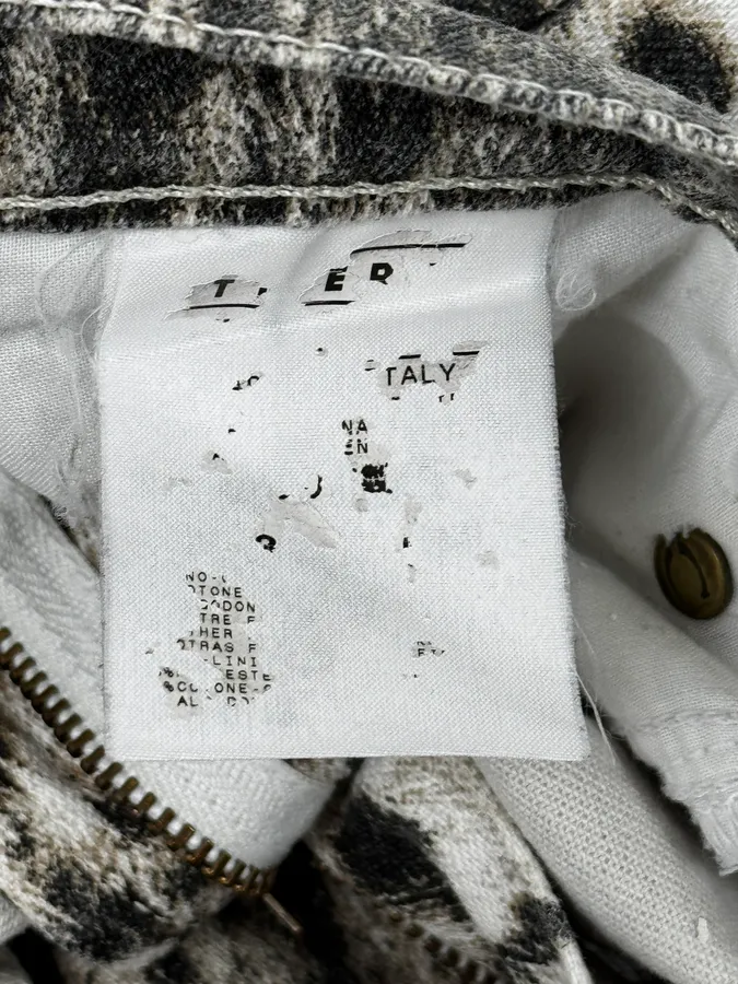 SS2006 Cavalli Black & White Leopard Print Pants - Image 12