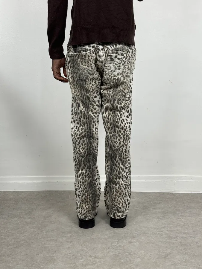 SS2006 Cavalli Black & White Leopard Print Pants - Image 4