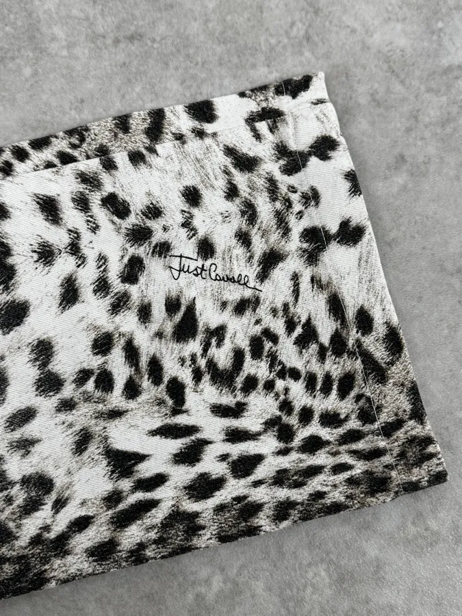 SS2006 Cavalli Black & White Leopard Print Pants - Image 9
