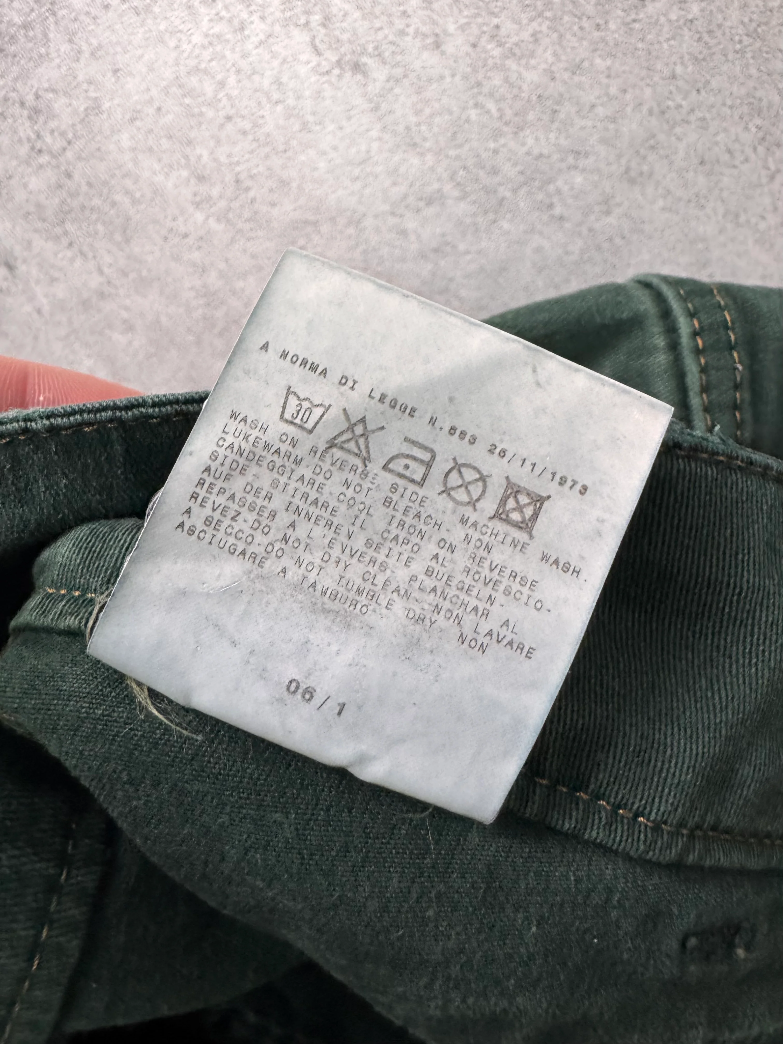 SS2006 Cavalli Green Cargo Cropped Pants - Image 6