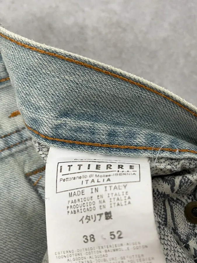 SS2006 Cavalli Light Blue Faded Denim Jeans - Image 12