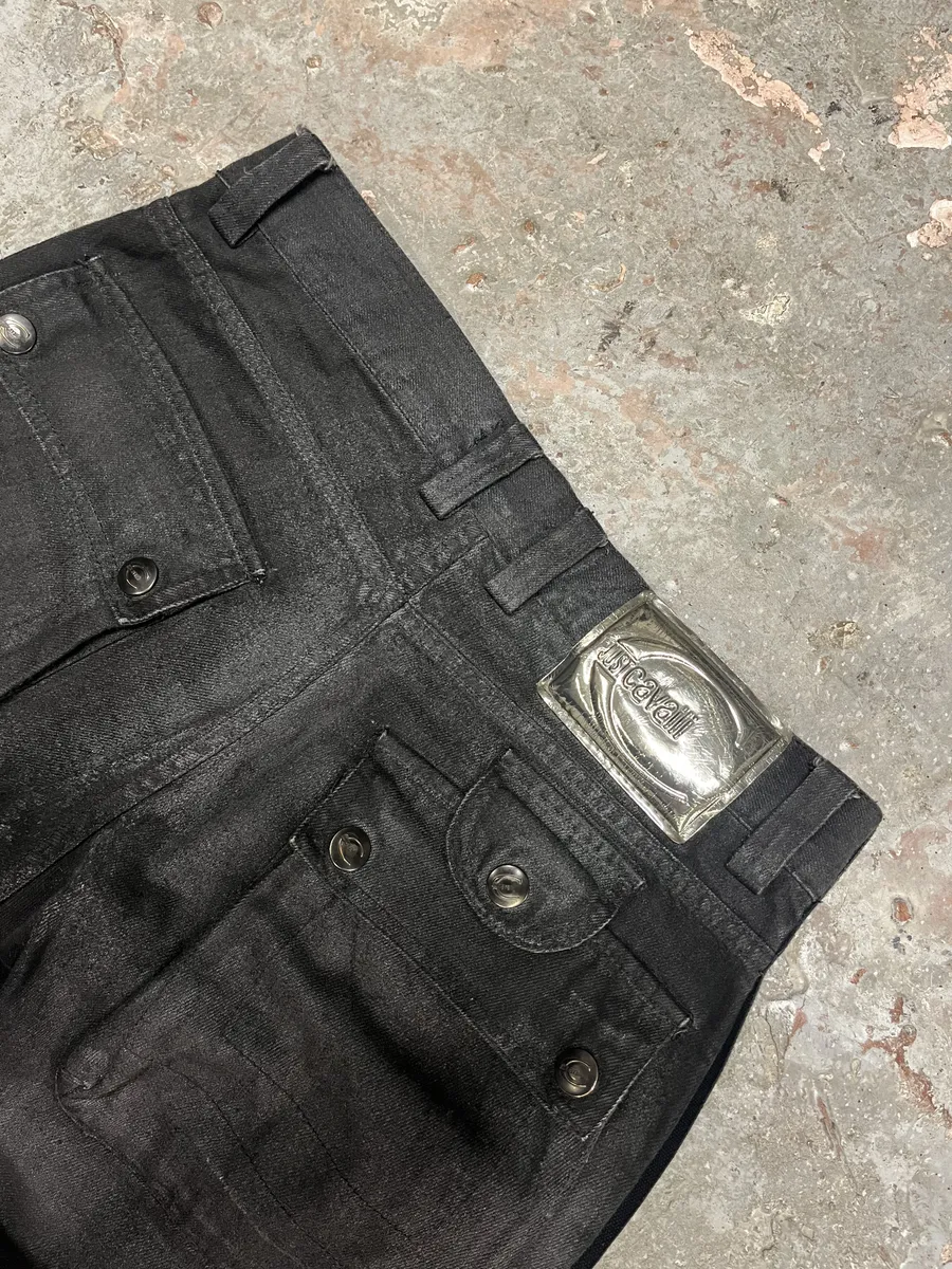 SS2006 Cavalli Multi Pocket Brut Cargo Bondage Pants - Image 7