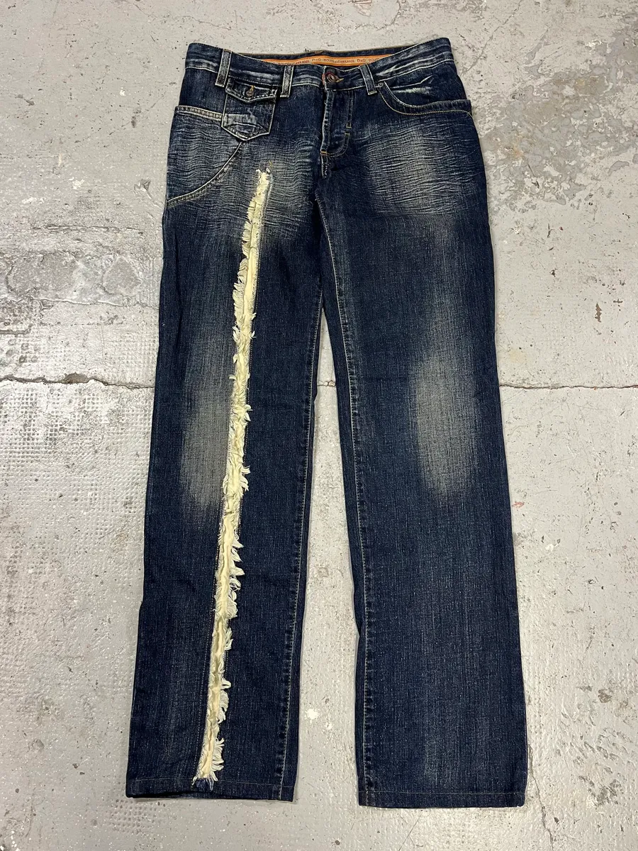 SS2006 Dolce & Gabbana Slash Contemporary Navy Denim Jeans - Image 5
