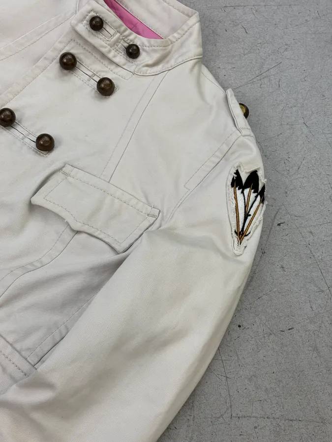 SS2006 Dsquared2 White Buttoned Officer Jacket - Image 9