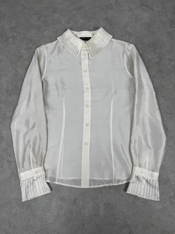 SS2006 Emporio Armani Royal White Baroque Classy Shirt