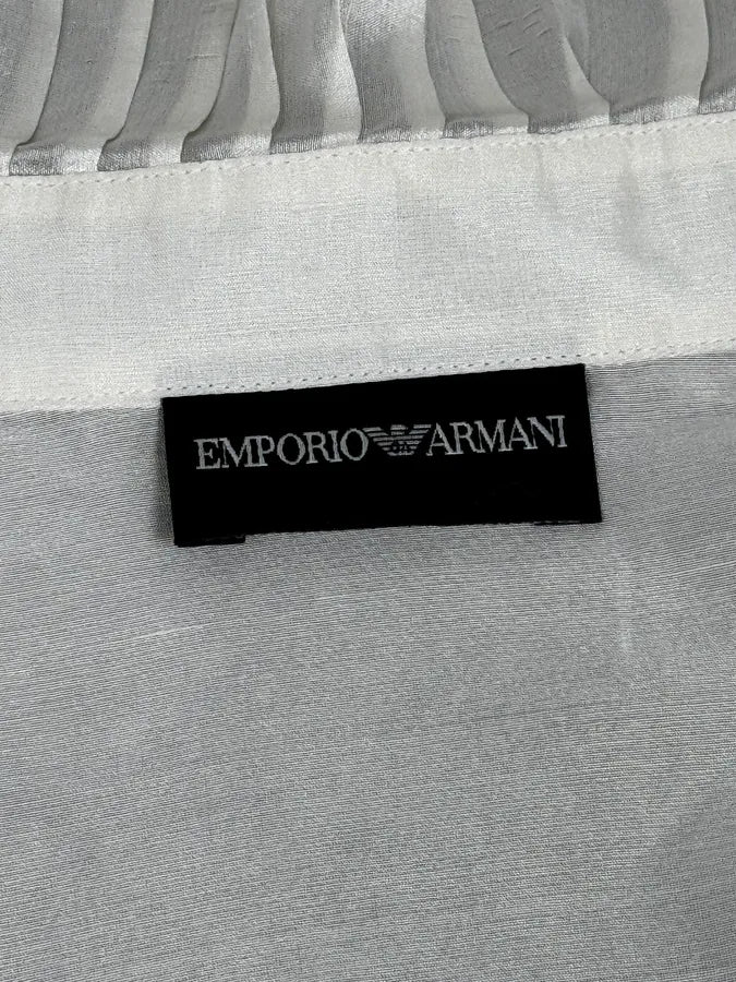 SS2006 Emporio Armani Royal White Baroque Classy Shirt - Image 10