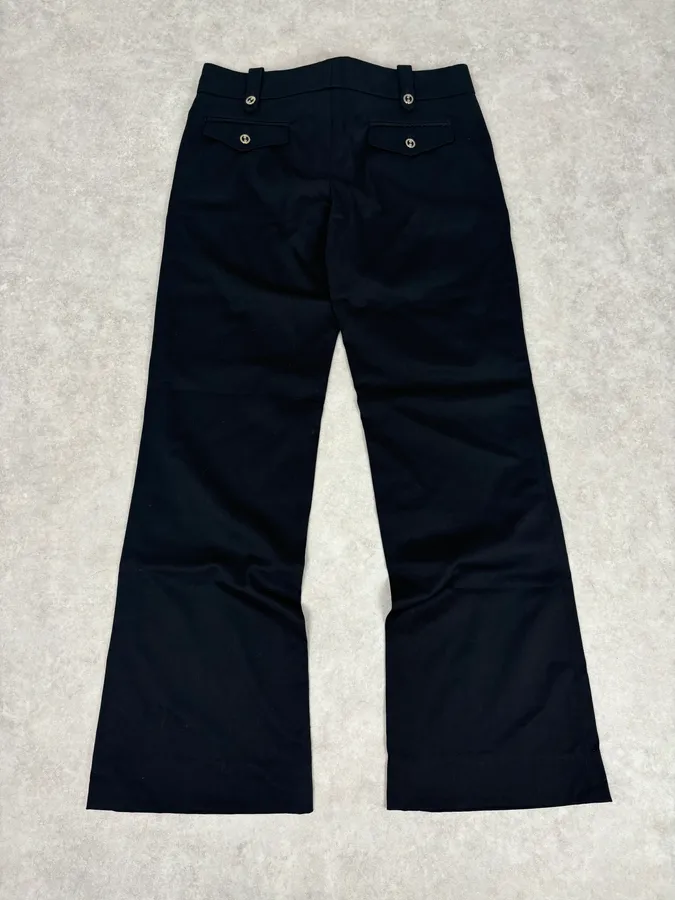 SS2006 Gucci Black Cotton Classy Pants by Frida Giannini