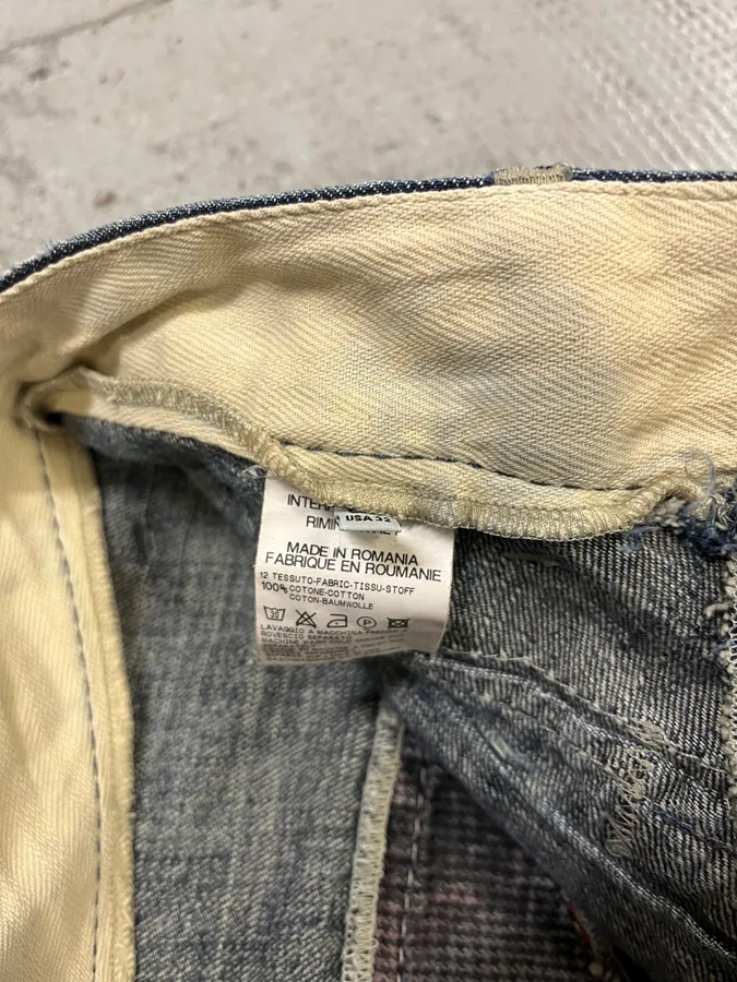 SS2006 Marithé + François Girbaud Blue Faded Denim Jeans - Image 11