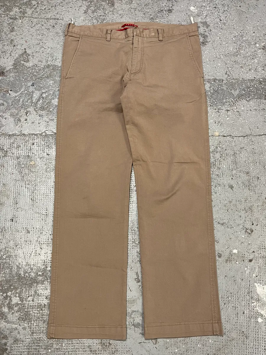SS2006 Prada Beige Relaxed Regular Pants