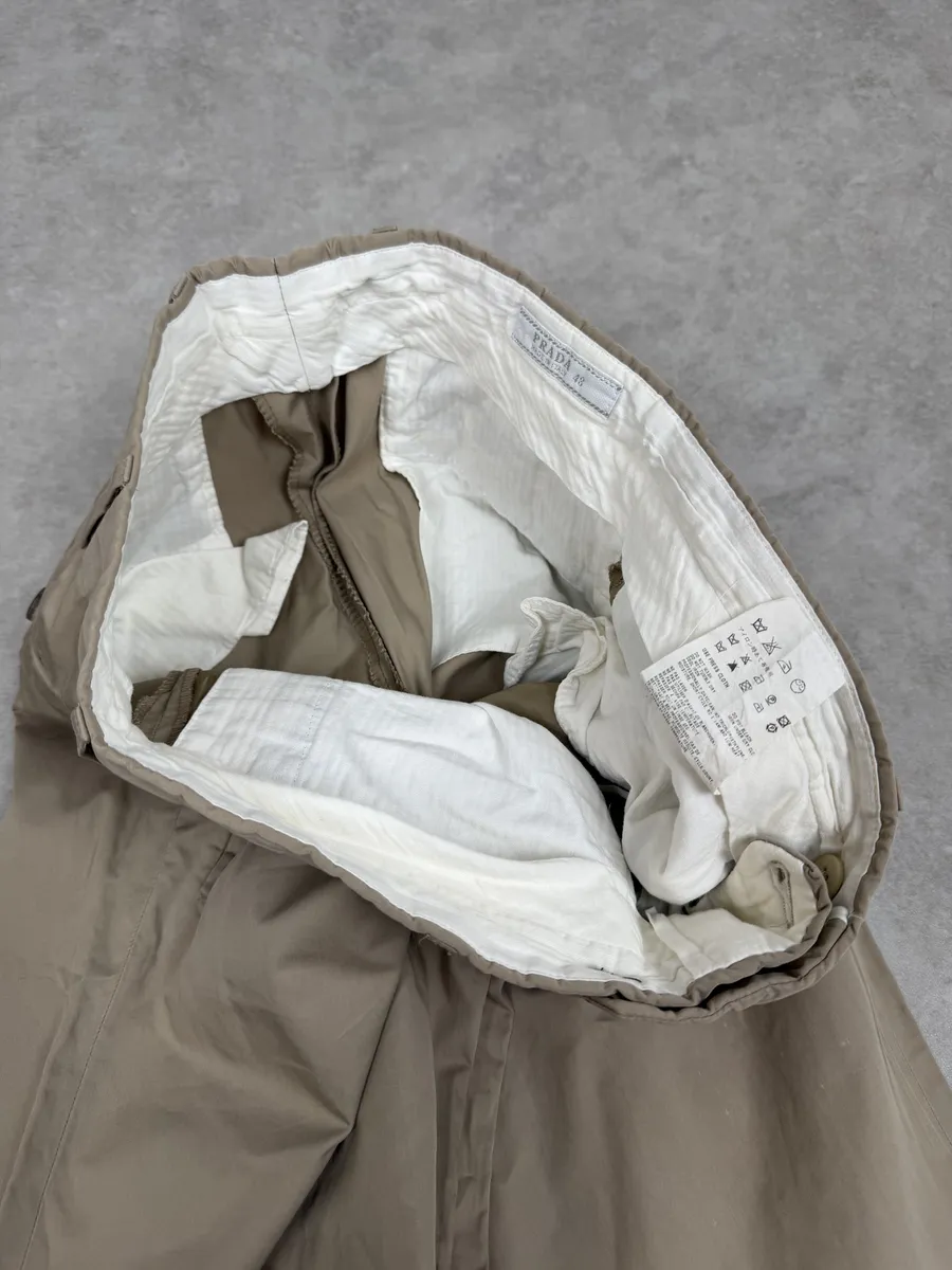 SS2006 Prada Beige Straight Chino Pants - Image 8