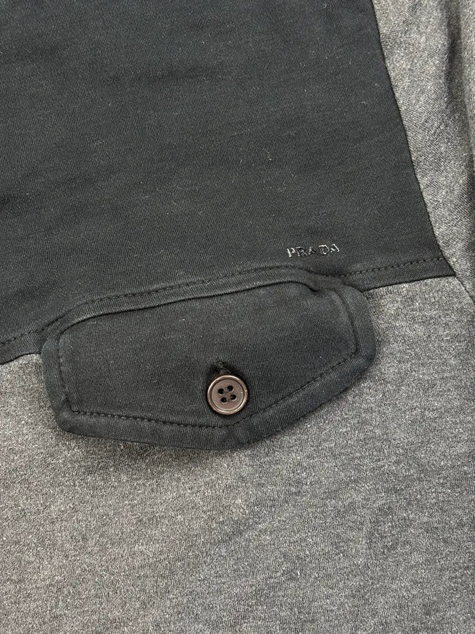SS2006 Prada Black Contrast Pocket Longsleeve - Image 7