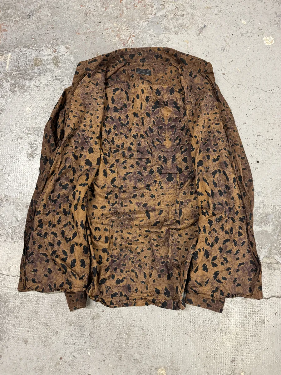 SS2006 Prada Leopard Print Brown Mafia Shirt - Image 6