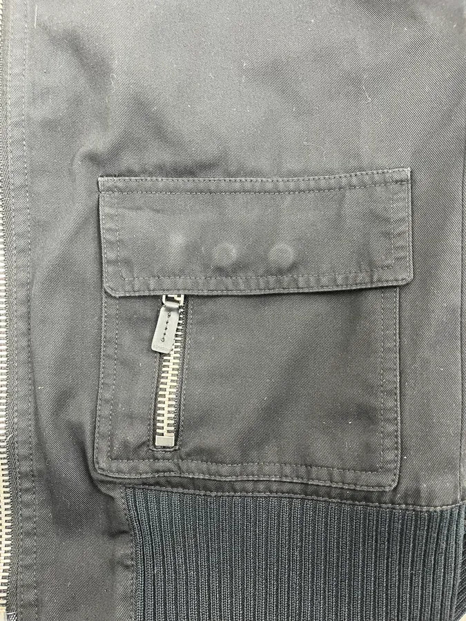 SS2007 Dior Homme Black Snap Panel Cargo Jacket by Hedi Slimane - Image 10
