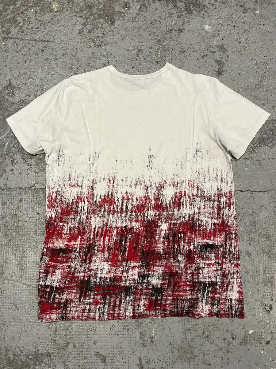 SS2007 Dior White Painted Effect Contemporary T-Shirt - Image 6