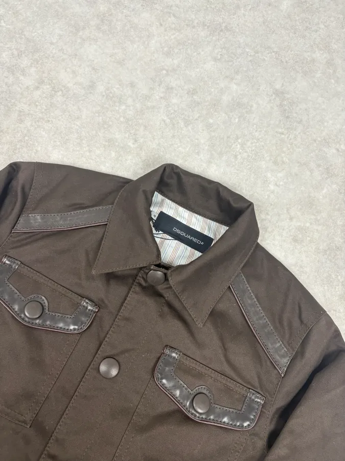 SS2007 Dsquared2 Military Khaki Buttoned Jacket - Image 4