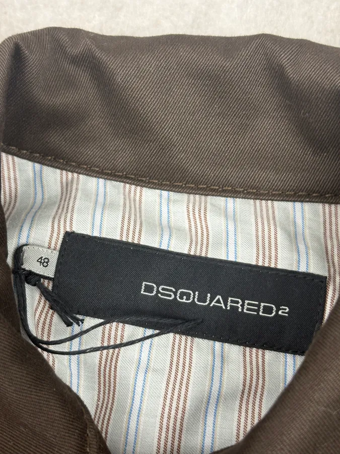 SS2007 Dsquared2 Military Khaki Buttoned Jacket - Image 7