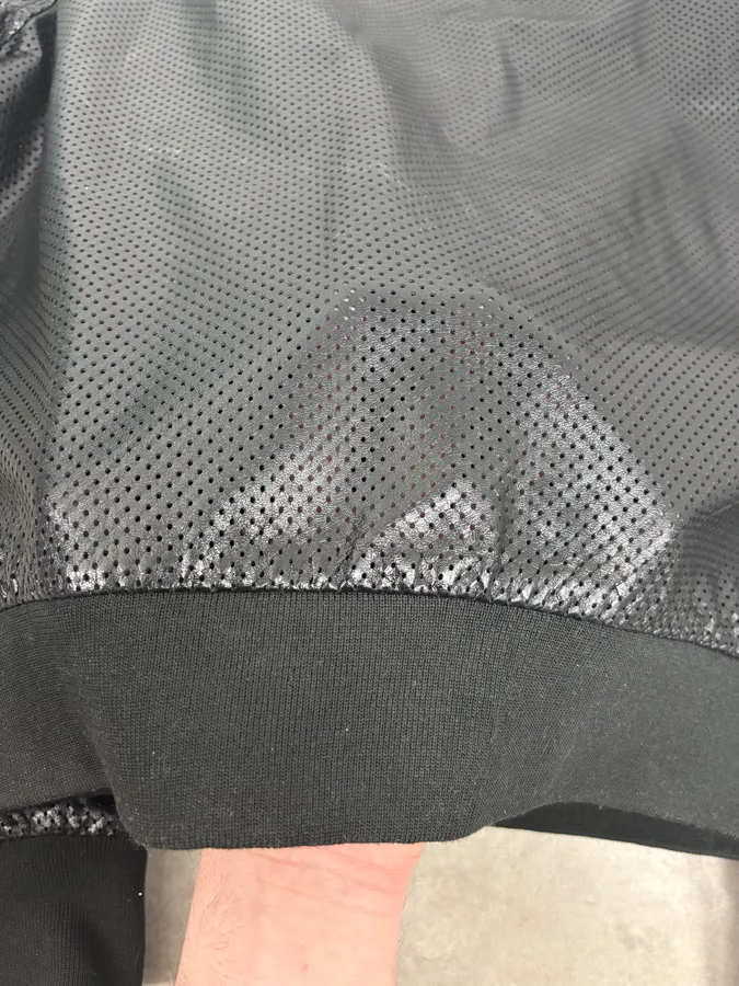 SS2007 Maison Martin Margiela Black Perforated Leather Jacket - Image 10