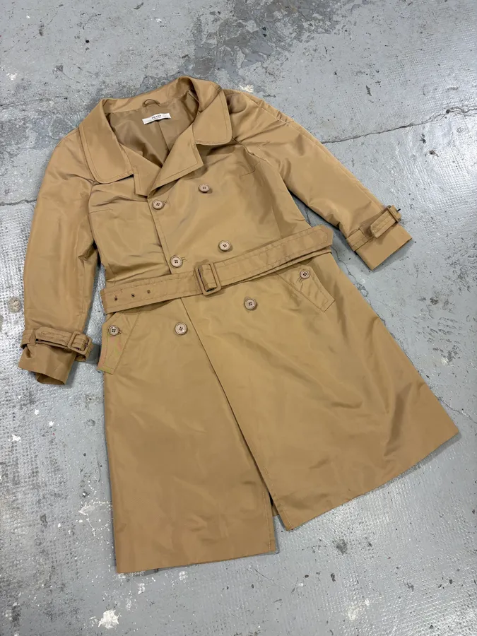 SS2007 Prada Beige Trench Coat Jacket - Image 3