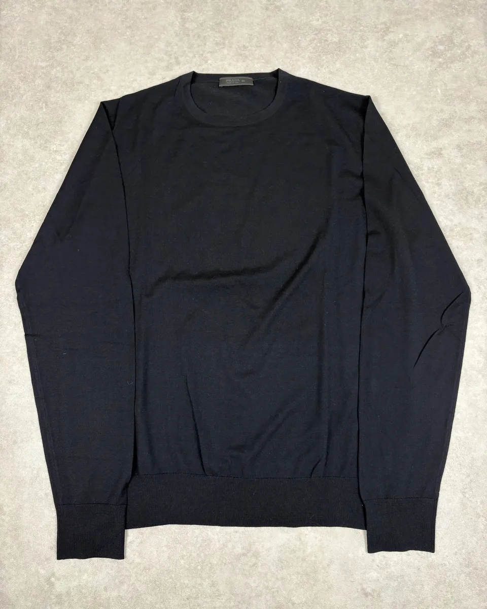 SS2007 Prada Black Wool Sweater
