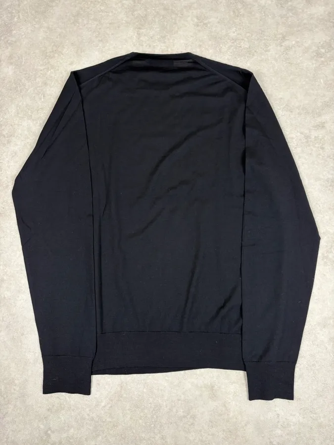 SS2007 Prada Black Wool Sweater - Image 6