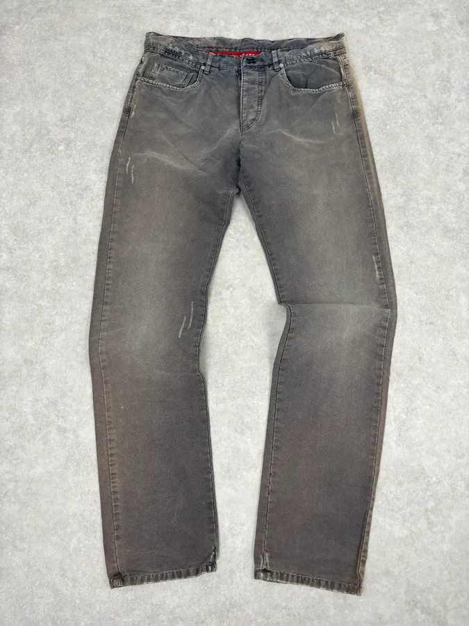 SS2007 Prada Grey Faded Chinos Pants