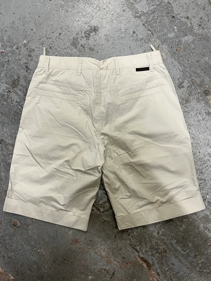 SS2007 Prada Light Beige Simple Shorts - Image 2