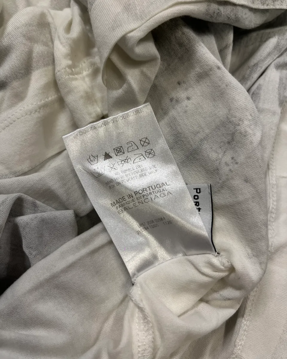 SS2008 Balenciaga White Tree Nature Tree Graphic T-Shirt - Image 10