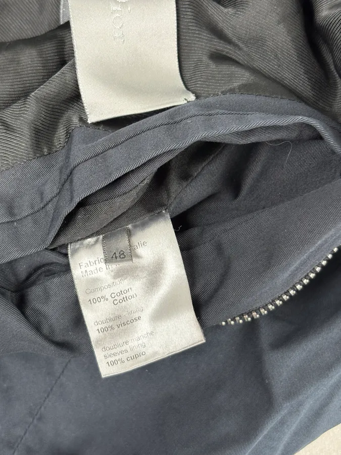 SS2008 Dior Navy Light Trucker Jacket by Kris Van Assche - Image 10