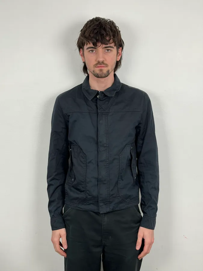 SS2008 Dior Navy Light Trucker Jacket by Kris Van Assche - Image 2