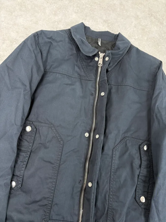 SS2008 Dior Navy Light Trucker Jacket by Kris Van Assche - Image 4
